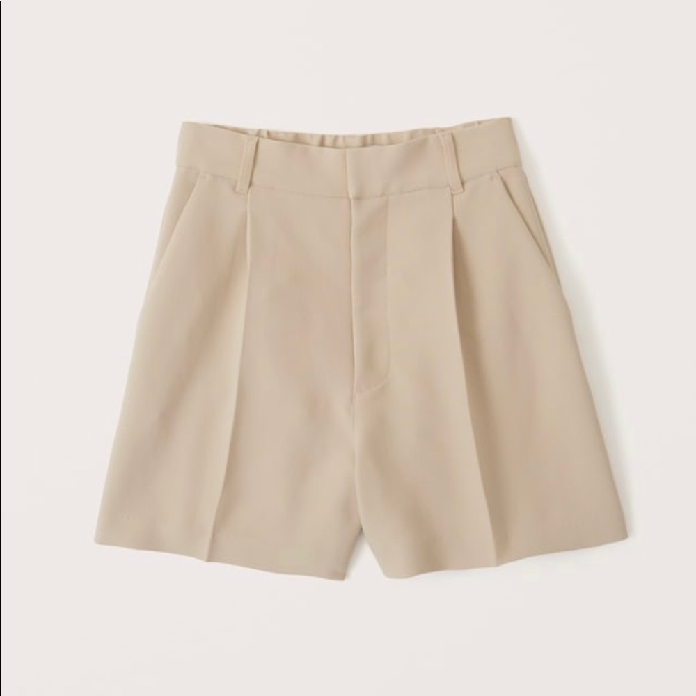 Abercrombie Tan Tailored Shorts